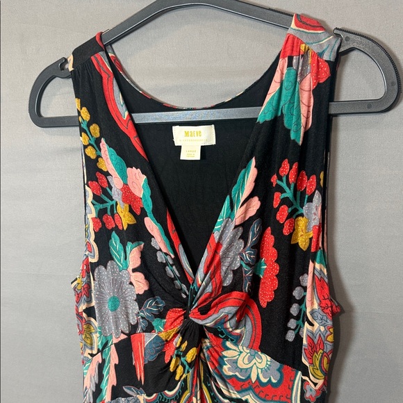 Anthropologie Maeve Camilla Maxi Dress Large Boho Paisley - Picture 5 of 9